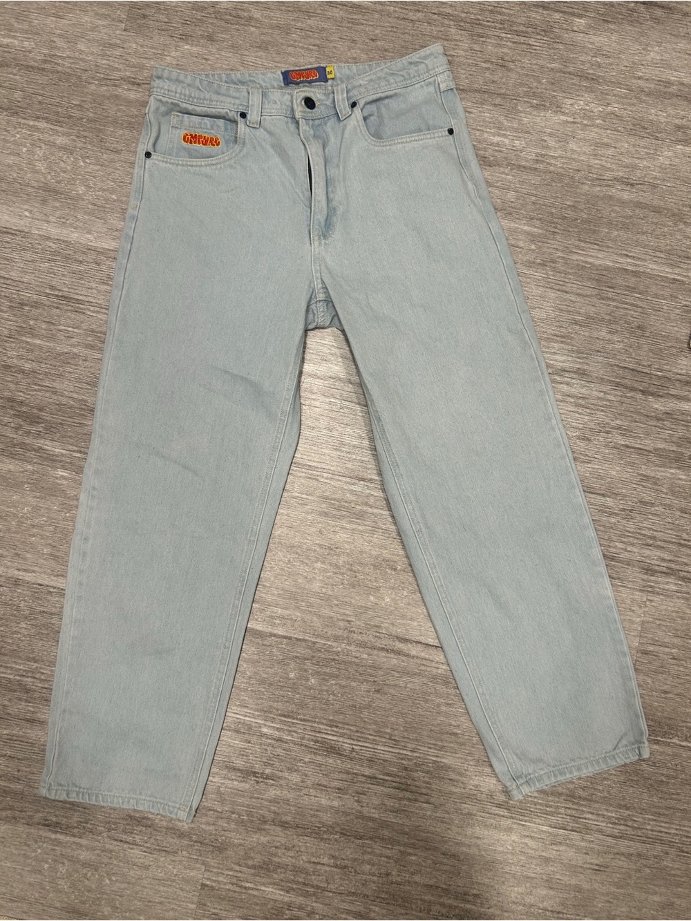 Empyre Men’s (Unisex) Relaxed Jeans in Light Blue Wash Size 30